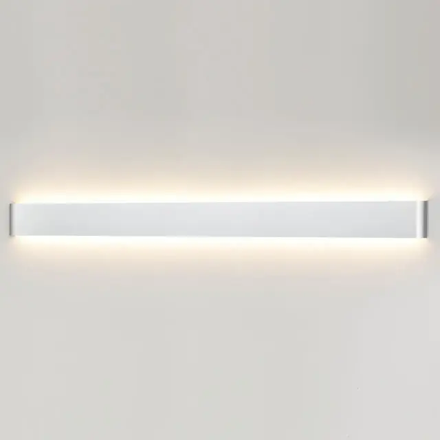 Накладное бра Odeon Light матовый белый металл со скрытой LED-подсветкой, минималистичный дизайн, ракурс 3