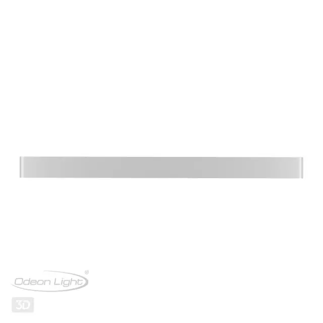Накладное бра Odeon Light матовый белый металл со скрытой LED-подсветкой, минималистичный дизайн, ракурс 5