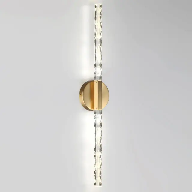 Накладное бра Odeon Light в бронзе со стеклянным плафоном и декоративным элементом из хрусталя, ракурс 3