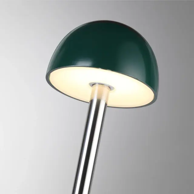 Уличный торшер Odeon Light VERDE с зеленым матовым плафоном и черным металлическим корпусом, ракурс 4