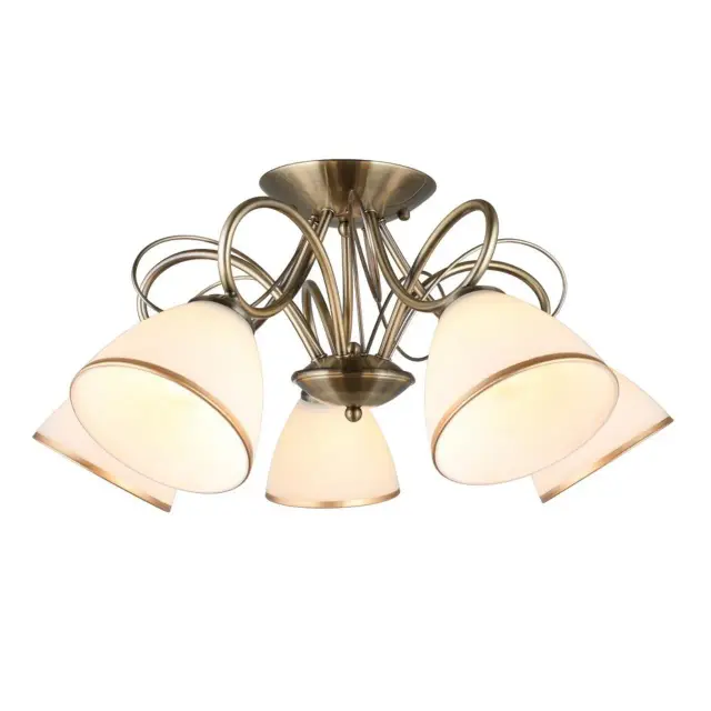 Люстра Omnilux OML-25307-05 ALIMINI — бронза