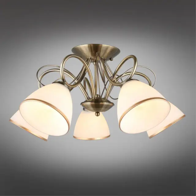 Люстра Omnilux OML-25307-05 ALIMINI — бронза, ракурс 2