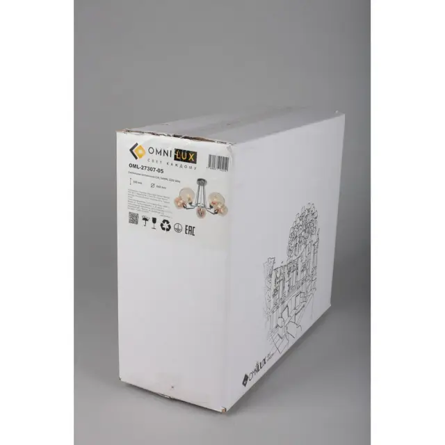 Люстра Omnilux OML-27307-05 TESERO — хром, ракурс 14