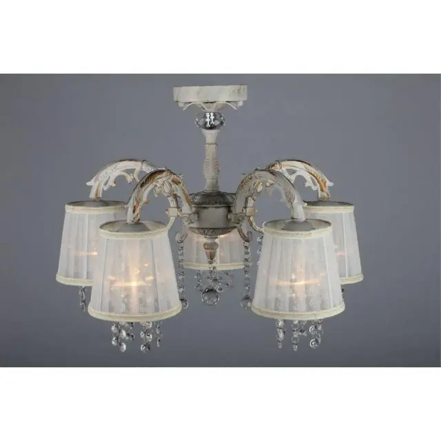 Люстра Omnilux OML-30007-05 ABILENE — белое золото, ракурс 4