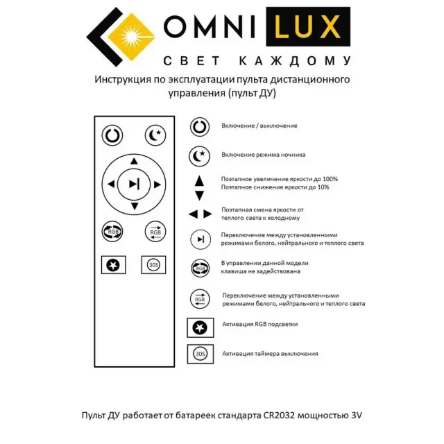 Светильник Omnilux OML-47307-52 OLVERT — белый, ракурс 4