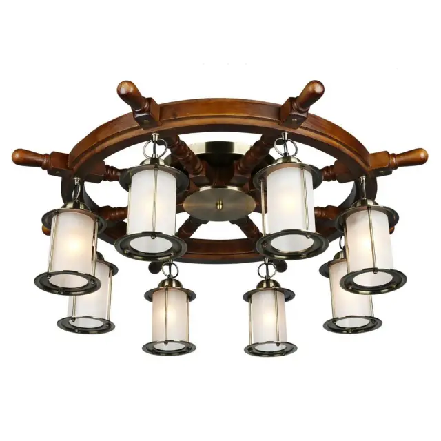 Люстра Omnilux OML-50307-08 FLOK — белый