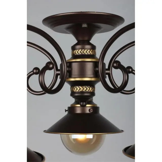 Люстра Omnilux OML-50407-05 FARTOL — коричневый, ракурс 4