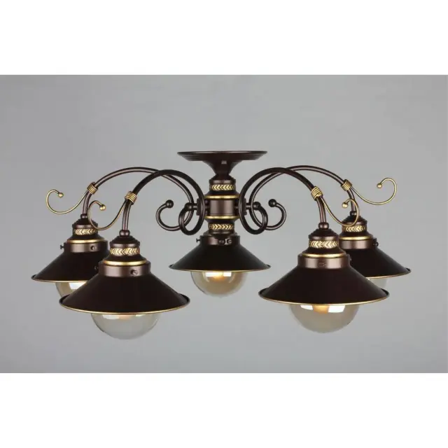 Люстра Omnilux OML-50407-05 FARTOL — коричневый, ракурс 6