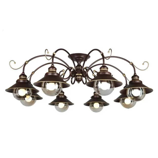 Люстра Omnilux OML-50407-08 FARTOL — коричневый
