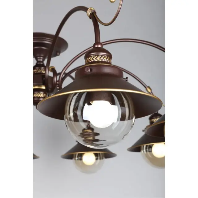 Люстра Omnilux OML-50407-08 FARTOL — коричневый, ракурс 4