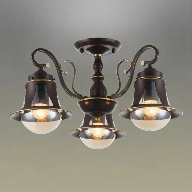 Люстра Omnilux OML-50607-03 MOLFETTA — коричневый, ракурс 2