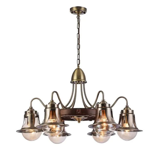 Люстра Omnilux OML-50703-06 CROCE — бронза