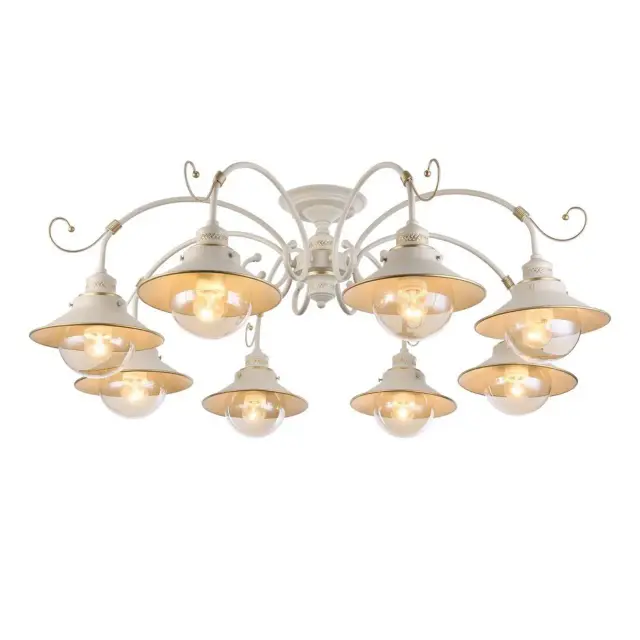 Люстра Omnilux OML-50807-08 TORRI — белое золото