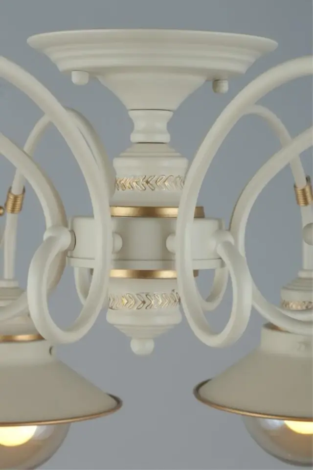 Люстра Omnilux OML-50807-08 TORRI — белое золото, ракурс 3