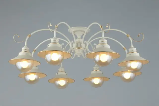 Люстра Omnilux OML-50807-08 TORRI — белое золото, ракурс 4