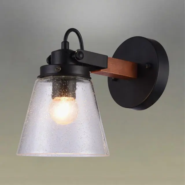 Бра Omnilux OML-51001-01 BORGO — черный, ракурс 2