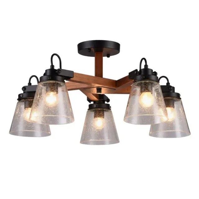 Люстра Omnilux OML-51007-05 BORGO — черный