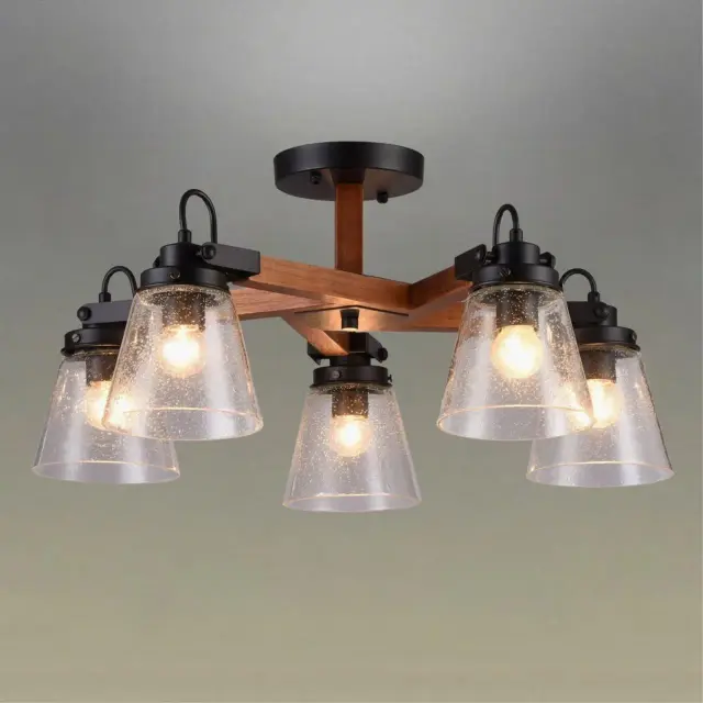 Люстра Omnilux OML-51007-05 BORGO — черный, ракурс 2