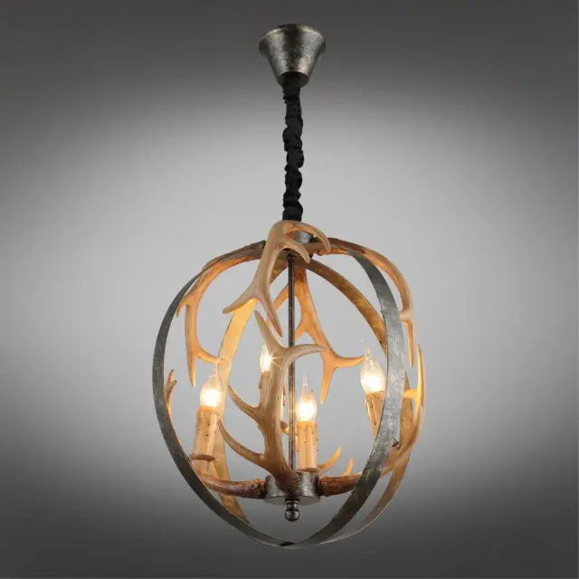 Люстра Omnilux OML-51906-04 LEPORANO — черный, ракурс 2