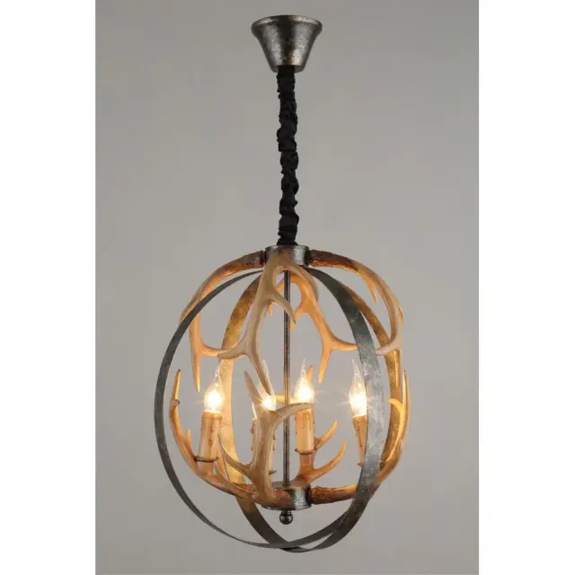Люстра Omnilux OML-51906-04 LEPORANO — черный, ракурс 4