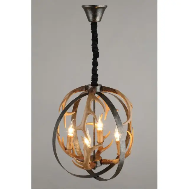Люстра Omnilux OML-51906-04 LEPORANO — черный, ракурс 5