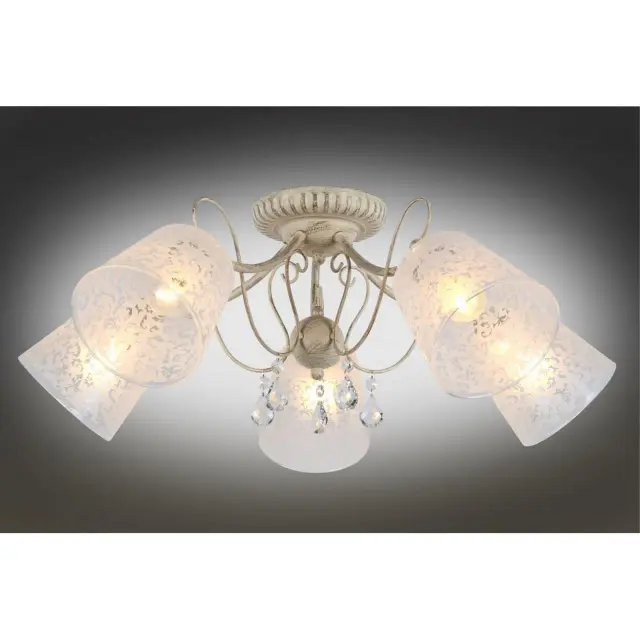 Люстра Omnilux OML-53007-05 ORUNE — белое золото, ракурс 2