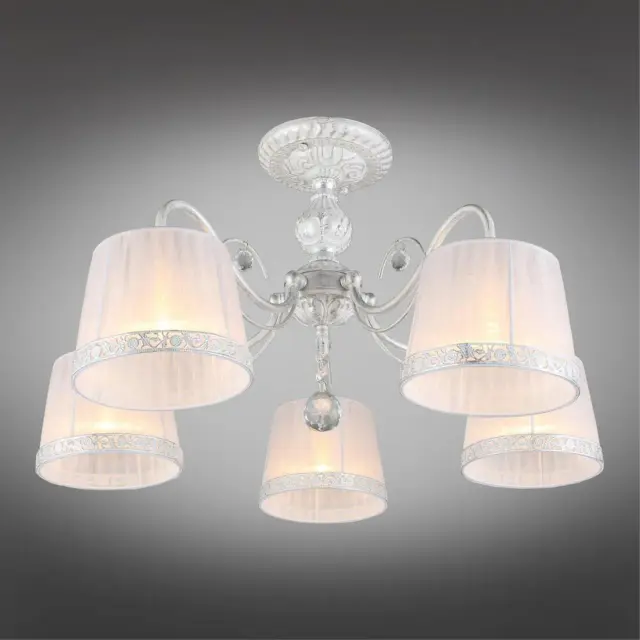 Люстра Omnilux OML-54117-05 CAMPOVAGLIO — белый, ракурс 2