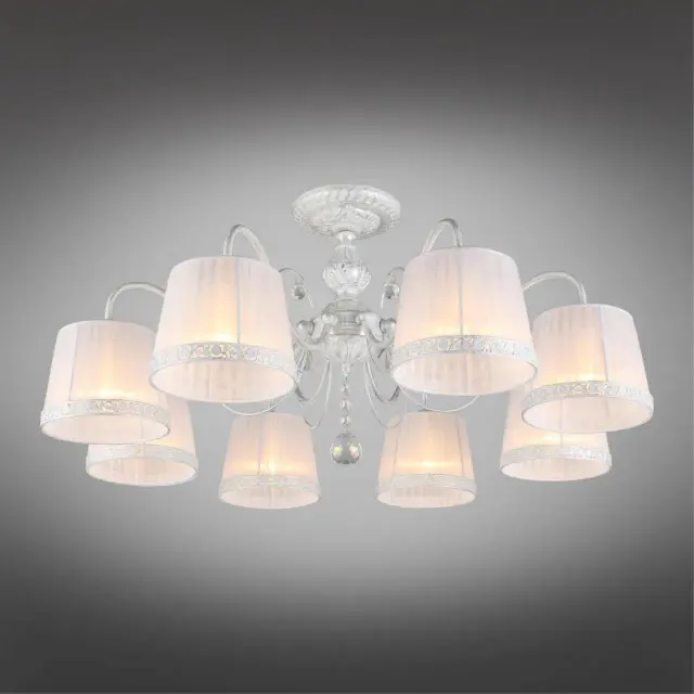 Люстра Omnilux OML-54117-08 CAMPOVAGLIO — белый, ракурс 2