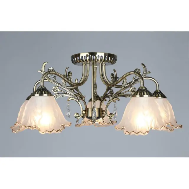 Люстра Omnilux OML-54807-05 PETRARA — бронза, ракурс 3