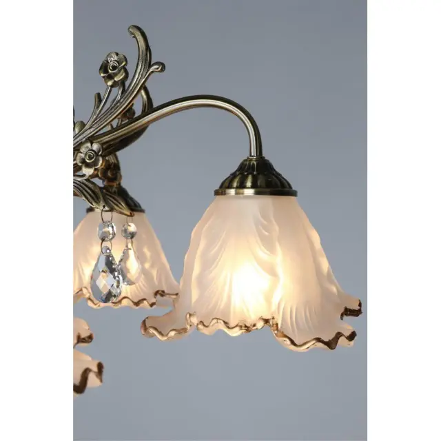 Люстра Omnilux OML-54807-05 PETRARA — бронза, ракурс 4