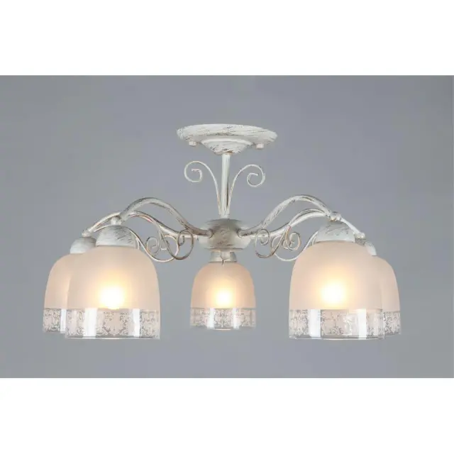Люстра Omnilux OML-54907-05 FERRARO — белое золото, ракурс 5