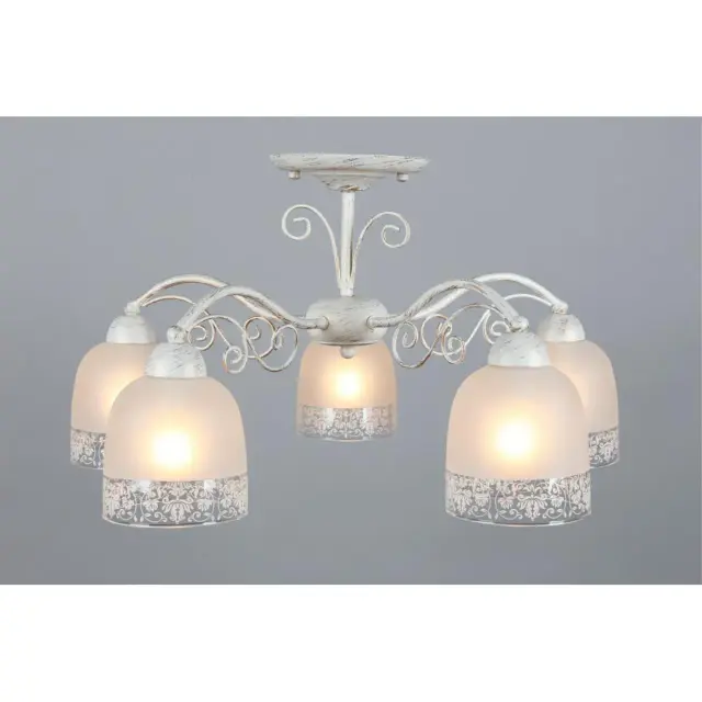 Люстра Omnilux OML-54907-05 FERRARO — белое золото, ракурс 6