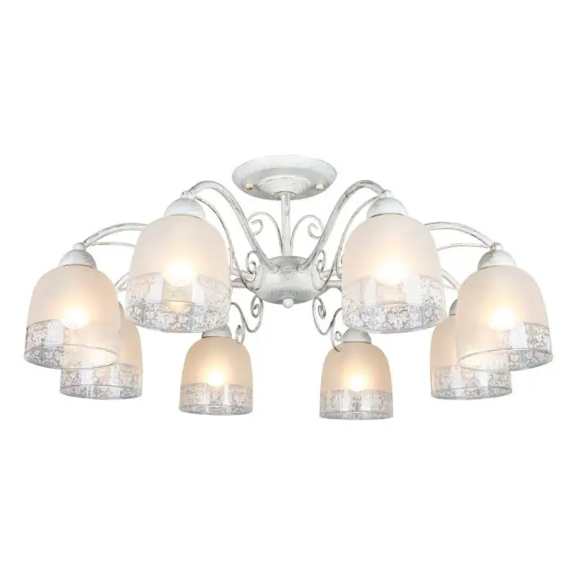 Люстра Omnilux OML-54907-08 FERRARO — белое золото
