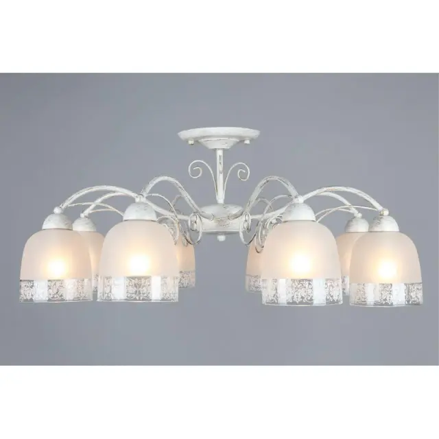 Люстра Omnilux OML-54907-08 FERRARO — белое золото, ракурс 5