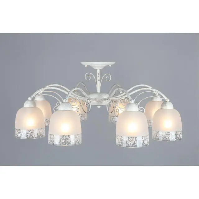 Люстра Omnilux OML-54907-08 FERRARO — белое золото, ракурс 6