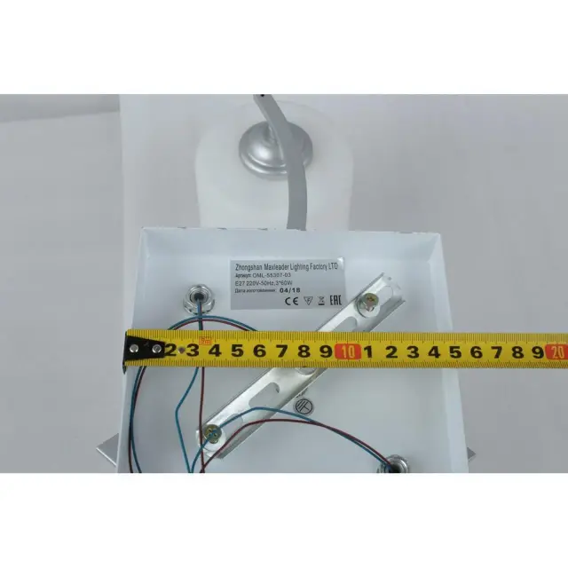 Светильник Omnilux OML-55307-03 PISTICCI — серый, ракурс 3