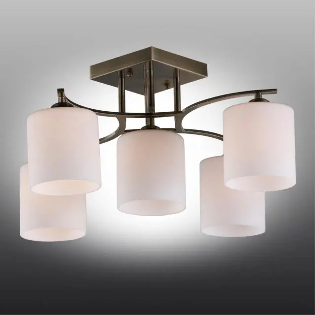 Люстра Omnilux OML-55317-05 PISTICCI — бронза, ракурс 2