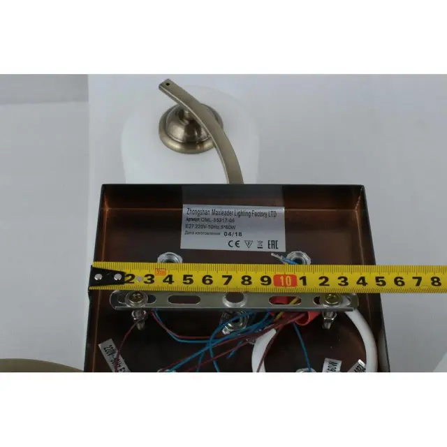 Люстра Omnilux OML-55317-05 PISTICCI — бронза, ракурс 3