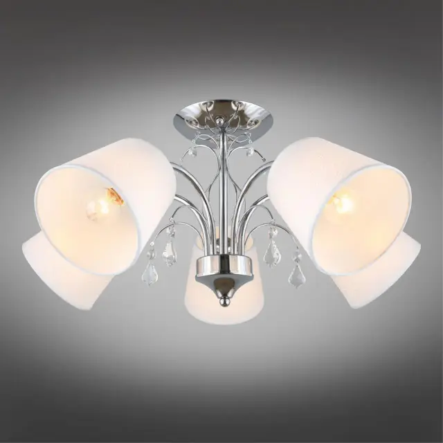 Люстра Omnilux OML-56307-05 NOVELLO — хром, ракурс 2
