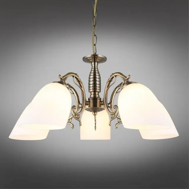 Люстра Omnilux OML-56407-05 TELLARO — бронза, ракурс 2