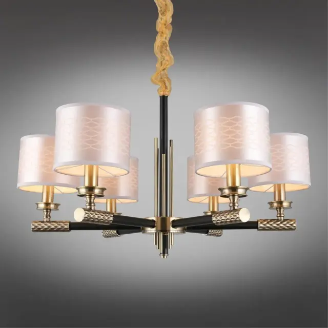Люстра Omnilux OML-57303-06 ALBINIA — бронза, ракурс 3
