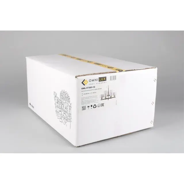 Люстра Omnilux OML-57303-12 ALBINIA — бронза, ракурс 12