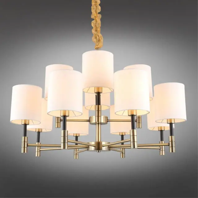 Люстра Omnilux OML-57503-12 MULAZZO — бронза, ракурс 3