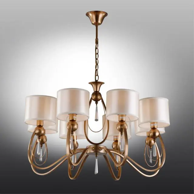 Люстра Omnilux OML-63813-08 MELLITTO — бронза, ракурс 2