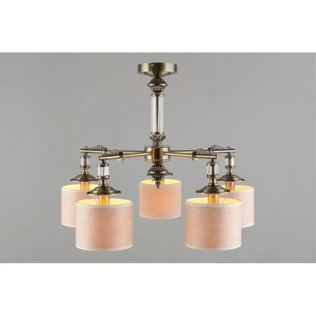 Люстра Omnilux OML-64307-05 ROVIGO — бронза, ракурс 6