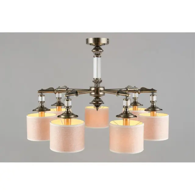 Люстра Omnilux OML-64307-07 ROVIGO — бронза, ракурс 8