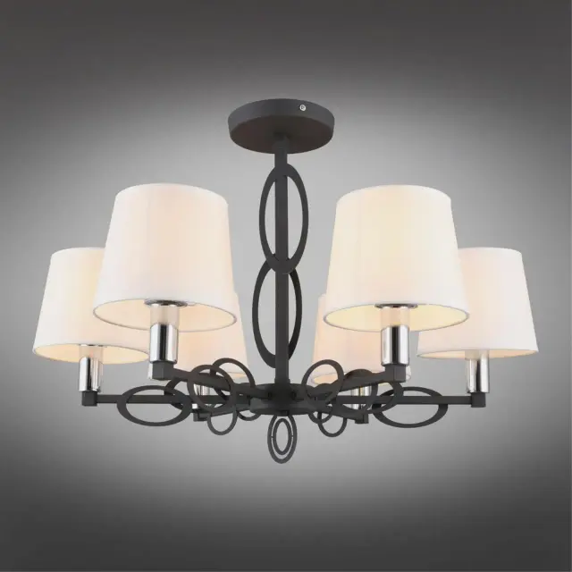 Люстра Omnilux OML-64907-06 REGGELLO — черный, ракурс 2
