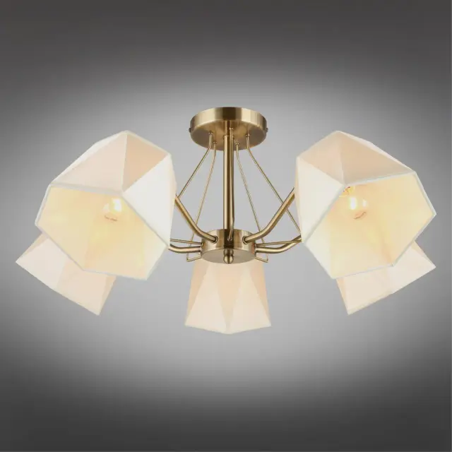 Люстра Omnilux OML-65007-05 RAPALLO — бронза, ракурс 3