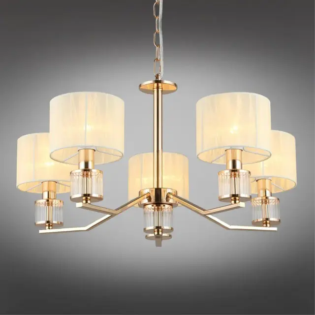 Люстра Omnilux OML-66413-05 GRANDATE — золотой, ракурс 2