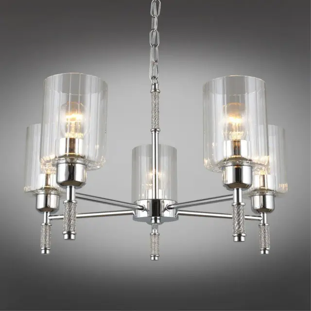 Люстра Omnilux OML-66503-05 DRONERO — хром, ракурс 2